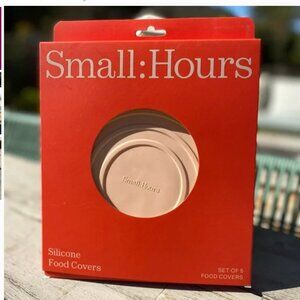 Small: Hours Silicone Stretch Lids (Set of 5) - Taupe